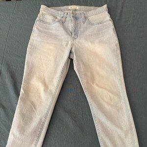 Madewell Women's 9'' Mid-Rise Skinny Crop Jeans, Size 28P